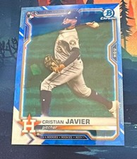 2021 Bowman Chrome Sapphire Edition - Cristian Javier #80 (RC)