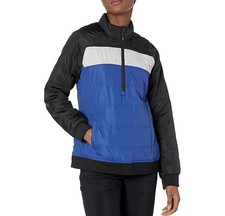 Chaqueta de esquí para mujer Cutter & Buck C Buck nueva con etiquetas, media cremallera deshielo, azul, negro, blanco, XS