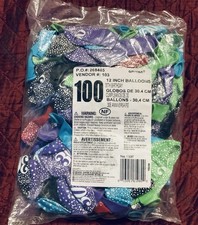 30th Birthday or Anniversary Balloons 12 Inch Colorful Round Amscan 100 Count