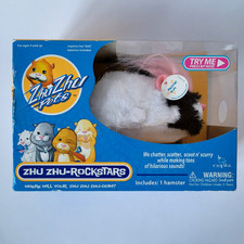 Working New Zhu Zhu Pets Rockstars Roxie Hamster Toy Sealed NIB Try Me Works