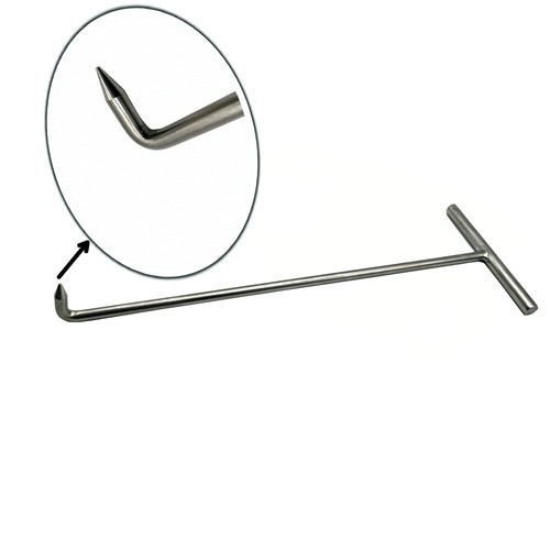Yountiger 15" Heavy-Duty 304 Stainless Steel Meat Boning Hook T Sliver - Picture 3 of 5