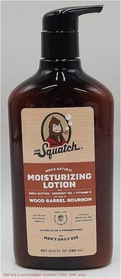 DR. SQUATCH Hand Lotion - Wood Barrel Bourbon - 10oz