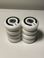 Aggressive inline skate wheels - white 58mm 90a - with Bearings Them skates