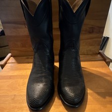 Tecovas Black Western Cowboy Equestrian Boots - Western Equestrian Style