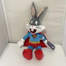 Bugs Bunny As Superman Plush 20  Hugkis Superhero Stuffed Toy/ Animal New W/Tags