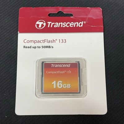 Transcend TS16GCF133 16GB CompactFlash CF Card 133x UDMA Sealed New