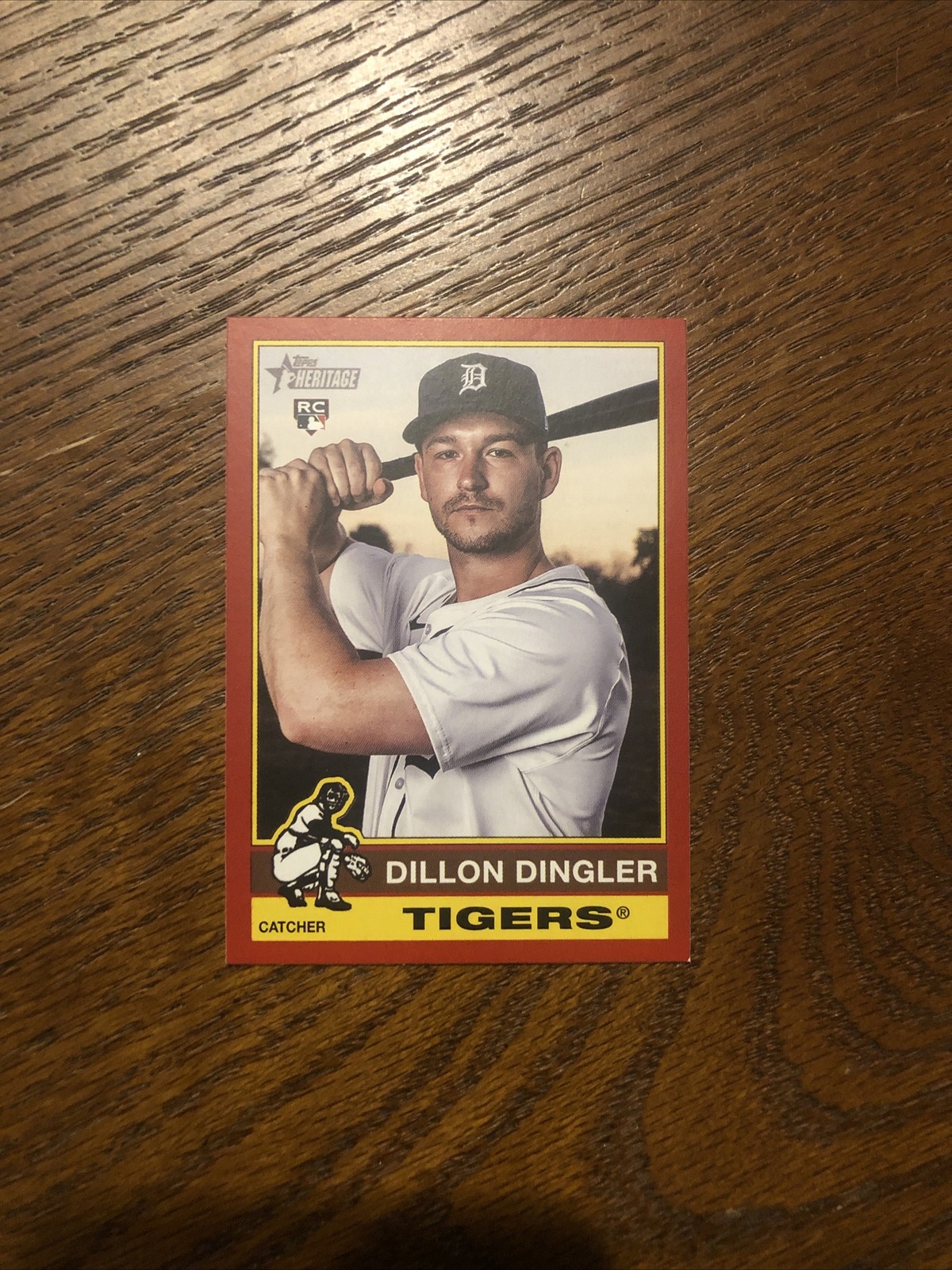 dillon dingler 2025 Topps Heritage Red Border Parallel RC #130 Rookie