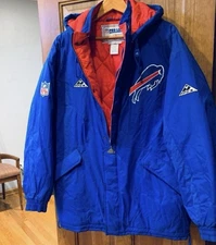 Mens XL VINTAGE 90's APEX ONE PRO LINE NFL BUFFALO BILLS Puffer Jacket