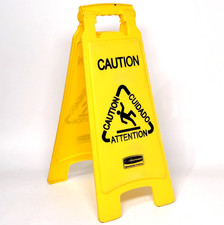 Rubbermaid Caution Attention Wet Floor Floor ...