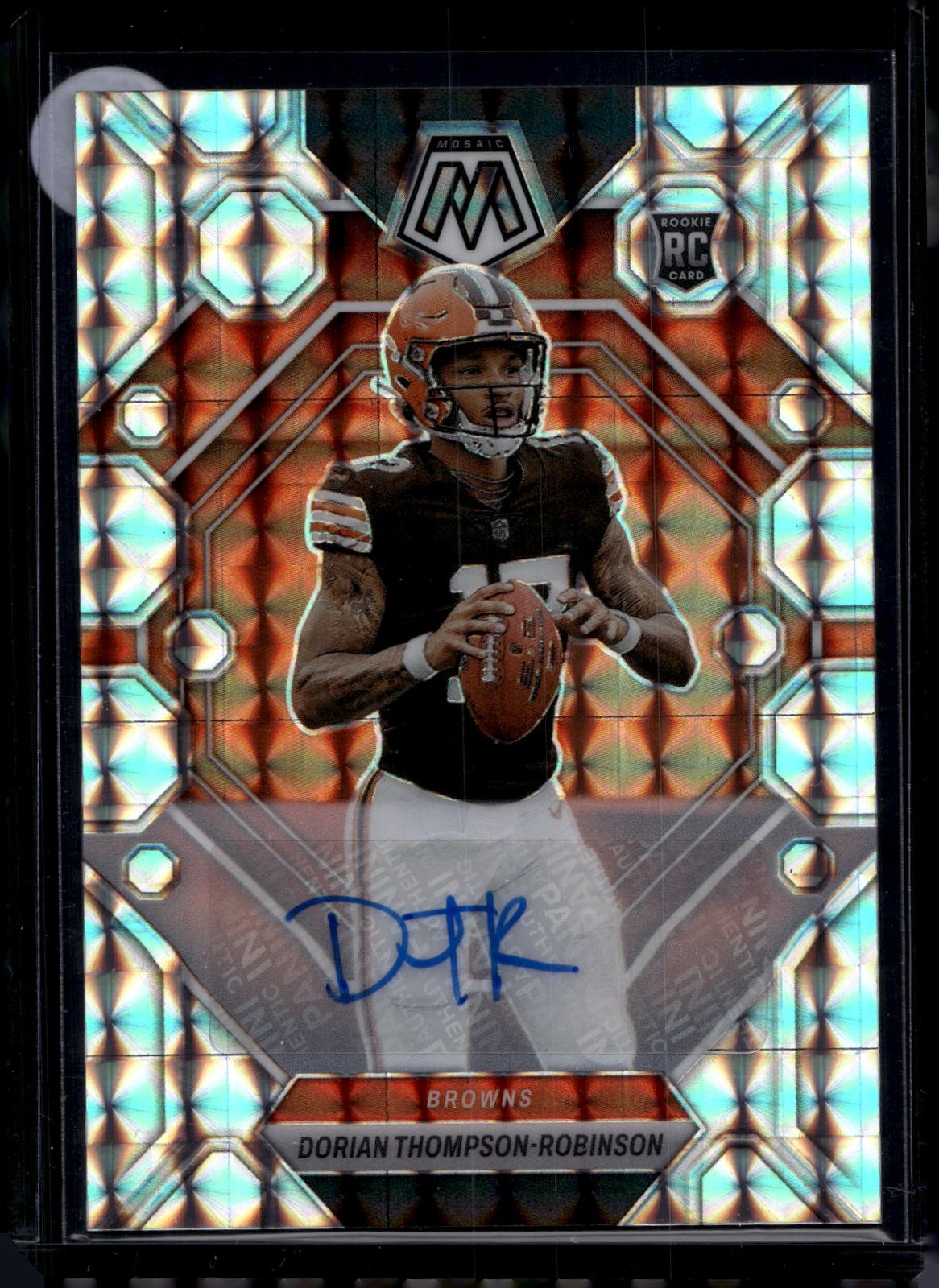 2023 Panini Mosaic #316 Dorian Thompson-Robinson Rookie Autographs Mosaic