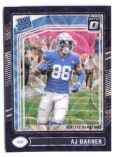 2024 Panini Donruss Optic - AJ Barner #204 Rated Rookie Purple Scope Prizm RC