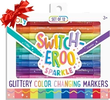 Ooly 12 Pack Sparkle 12 Count (Pack of 1), Color Changing Glittery 