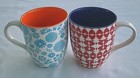 Set of 2, Annovero, Colorful, Coffee Cups / Mugs, Geometric, Floral Patterns. — photo 2