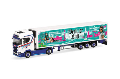 Herpa HE122160 1/87 Scania CS 20 HD Remorque Réfrigérée Camion Modèle