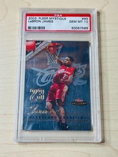 2003-04 LeBron James Fleer Mystique #99 Rookie RC 677/999 - PSA 10