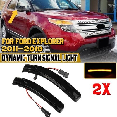 Für Ford Explorer 2011-2019 Paar  Spiegelblinker Außenspiegel Blinker Schwarz