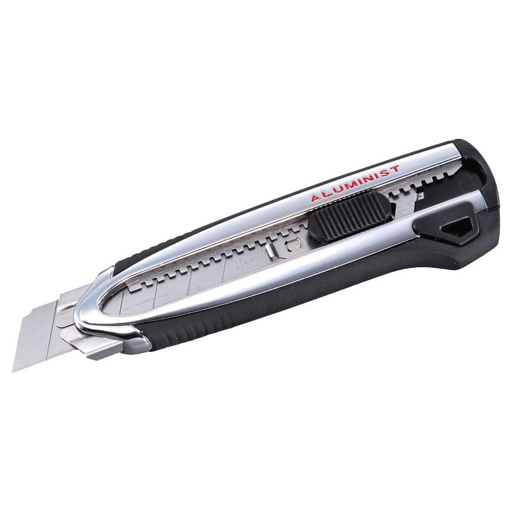 1" 7-point Snap Blade Box Cutter With 3 Blades Acm-700c