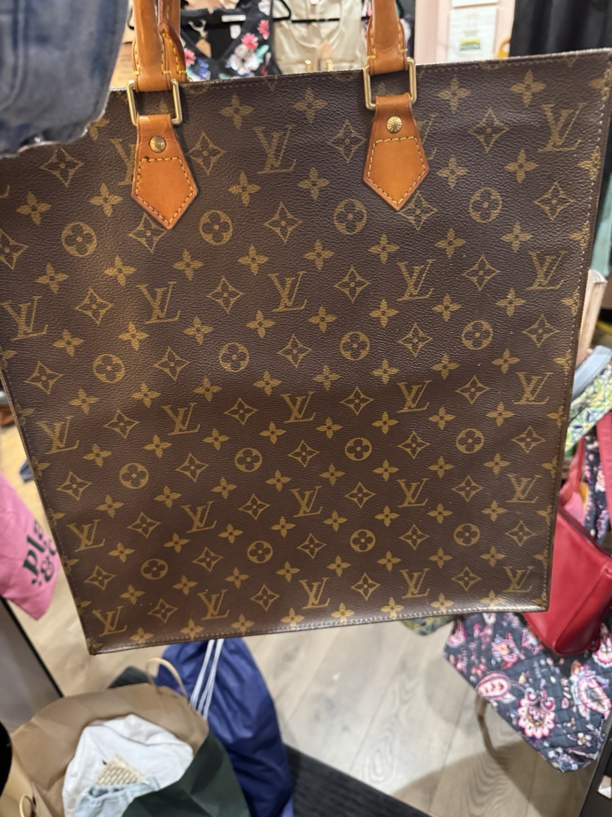 Louis Vuitton Vintage Brown Monogram Canvas Tote in Great Condition