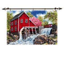 Herrschners  Old Mill Kit  Hanger Latch Hook Kit