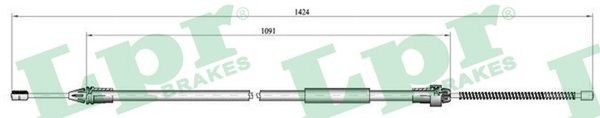 Bremsseil Seilzug Feststellbremse LPR C0687B FüR Clio Renault 2 16V BB05 BB0W-image