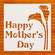 Happy Mother's Day Reusable Stencil Template for DIY Wall Art - StencilAir