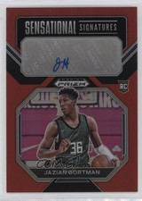 2023 Prizm Draft Picks Sensational Signatures Red 60/149 Jazian Gortman Auto 0x1