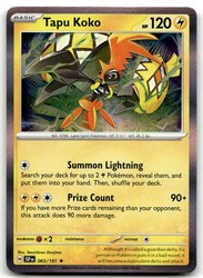 Tapu Koko 065/191 Surging Sparks Deck Exclusives Promo