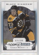 2017-18 Upper Deck Black Diamond Rookie Gems 25/399 Charlie McAvoy #RG-CM 2rd