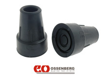 Rubber Walking Stick Tips - Pair Ossenberg Heavy Duty Crutch Ferrules 16mm 5/8"