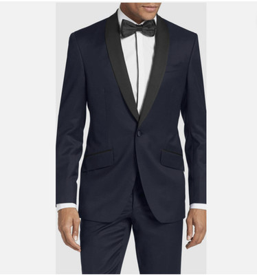 Ted Baker London Josh Trim Fit  Shawl Lapel Tuxedo Size - 42L - Navy