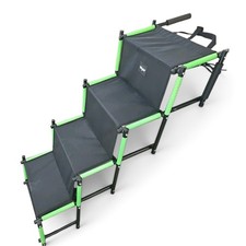 Dog Stairs 4 Step Foldable Pet Steps Non Slip Portable Heavy Duty Black