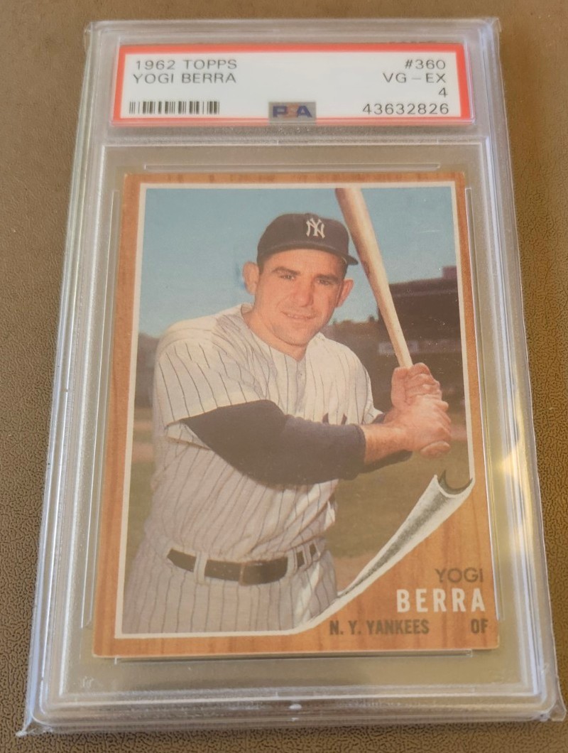1962 Topps #360 Yogi Berra PSA 4 New York Yankees