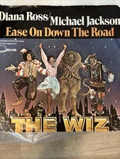 1978 DIANA ROSS + MICHAEL JACKSON - EASE ON DOWN THE ROAD - 45 RPM + PIC SLEEVE