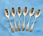 Lunt Sterling 6 Sterling Teaspoons Mt Vernon Patt 5 1/2 In No Mono 123 Gr
