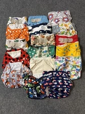 Alva Lot of 17 Reusable Cloth Covers Without Inserts One Size