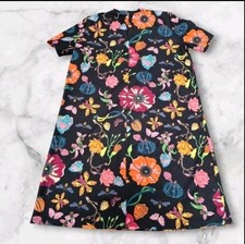 Zara Women's Dress - Black with Multicolor Floral