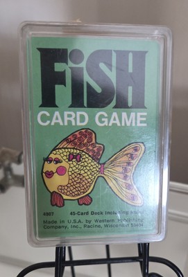Vintage Whitman Fish Card Game With Case Go Fish Deck Complete 1975