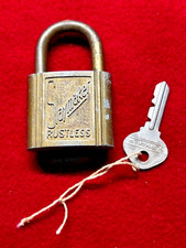 Slaymaker Rustless #559 Lock with one keysPadlock Made in USA
