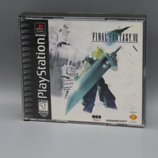 Final Fantasy VII Sony PlayStation 1 PS1 Game Complete 3 Discs Squaresoft RPG