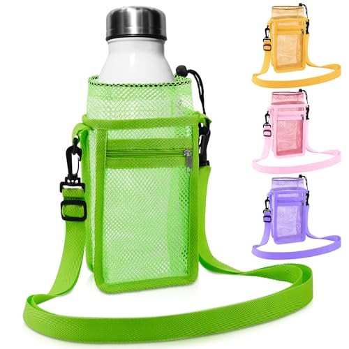 Holder For 1-30oz Drawstring Water Bottle Carrier With 4 4 Colors