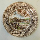 Vintage MCM 2 Johnson Brothers Historic America Dinner Plates View of Boston MA — photo 5