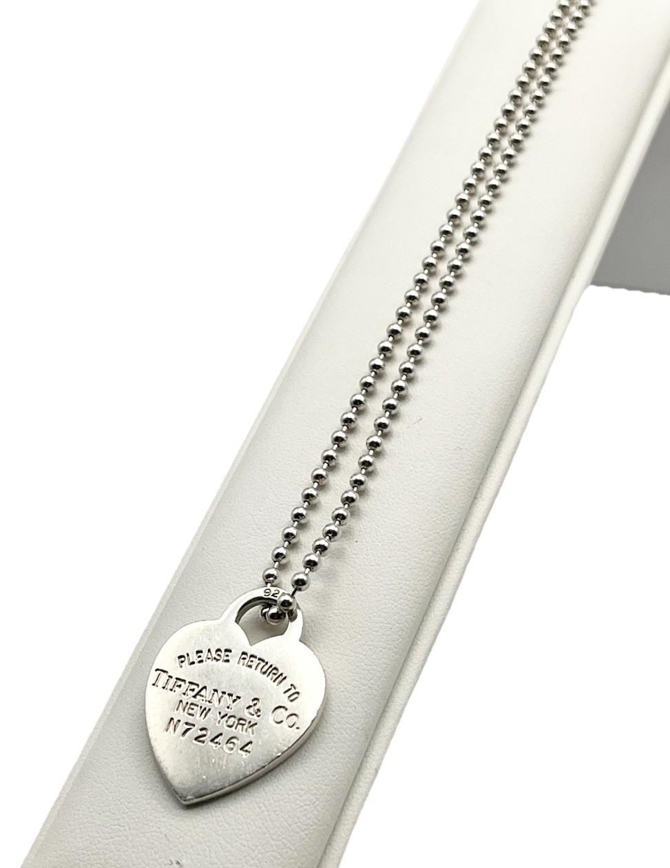 Tiffany & Co Return To Tiffany Heart Tag Dog Tag Necklace 21g Silver