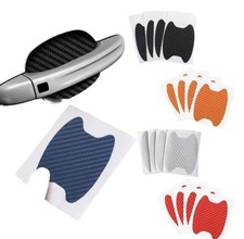 4pcs Car Door Handle Protection Stickers Carbon Fiber Film Scratch Resistant 4pcs Car Door Handle Protection Stickers Carbon Fiber Film Scratch Resistant