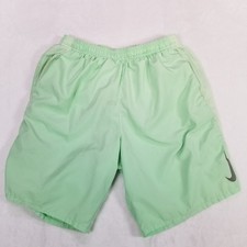 Nike Boy's Dri-FIT Running Shorts Size Large Mint Green Performance Mesh Liner