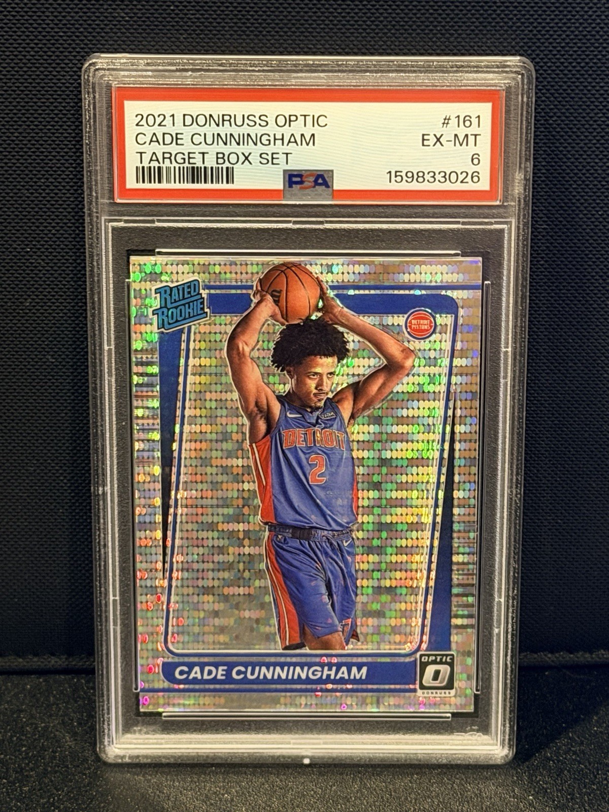 2021-22 Donruss Optic Cade Cunningham Target Box Set Rated Rookie #161 PSA 6