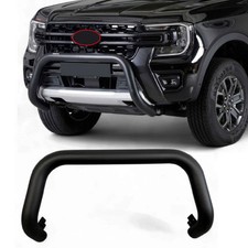 Barra toro nera resistente 76 mm barra A-Bar Nudge Bar per Ford Ranger T6 2012-22