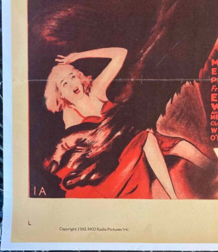 King Kong Original US One Sheet Movie Poster LINEN BACKED 1952RR VERY RARE - Picture 4 of 10