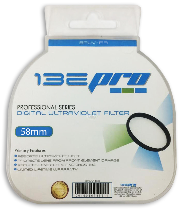 Camera Eco Filtro UV I3ePro Da 58mm Per Obiettivi Canon Rebel (T6i, T5i, T4i, T3i, T2i, T1i, XS) Rolleiflex T - Foto 10