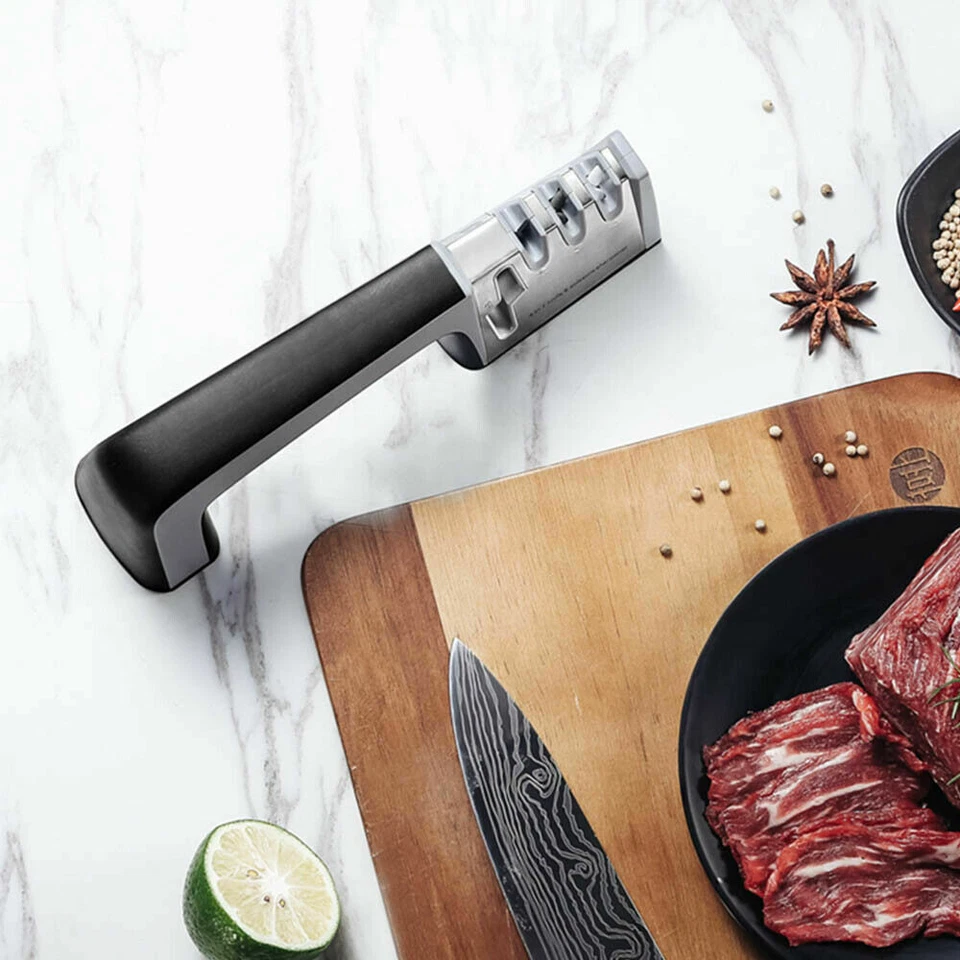 4 Stufen Messerschärfer Messerschleifer Küchenschleifer auch für Scheren Premium - Bild 4 von 4