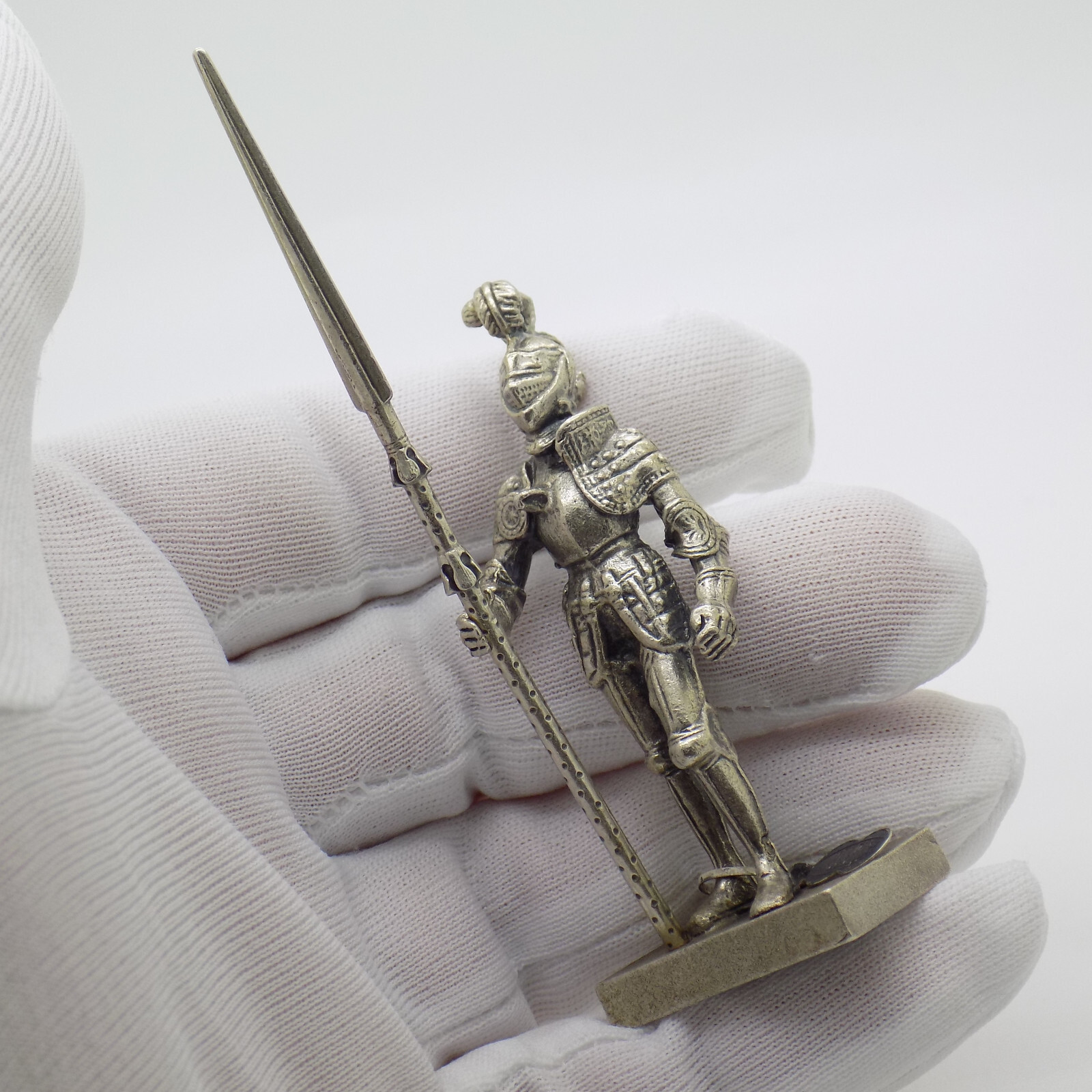 Vintage Italian Handmade Genuine Silver UNO-A-ERRE Knight Rare LARGE Figurine